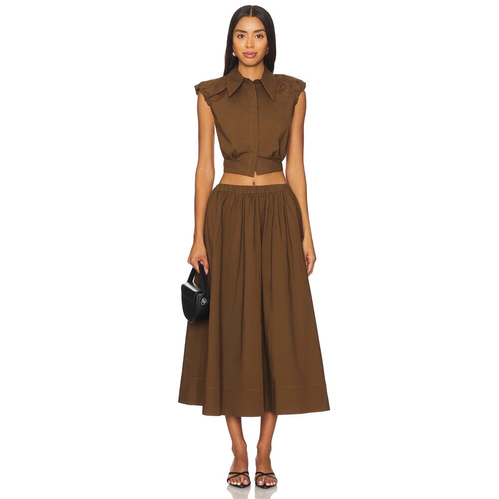 Camila Coelho Gurina Top Dark Brown - Picture 3 of 10